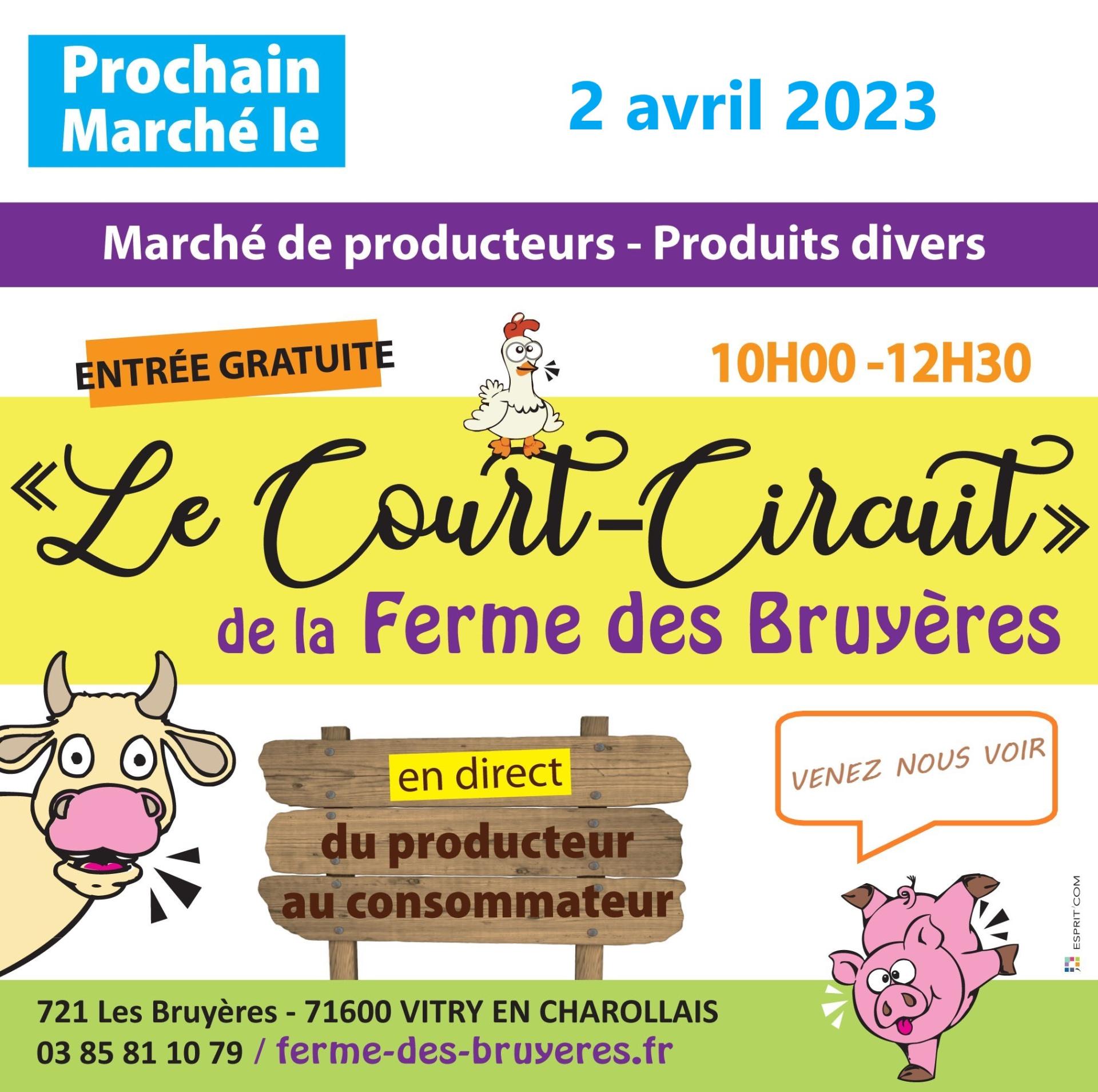 Marché ferme des Bruyères 03 avril